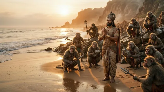 विभीषण का राम की वानर सेना के पास पहुँचना